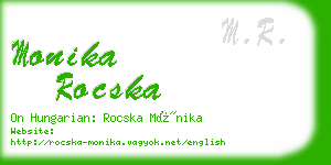 monika rocska business card